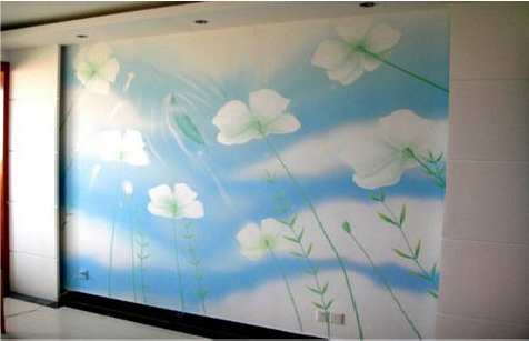 肥东画墙绘怎么画好白云的蓬松感？