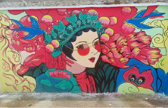 肥东墙体彩绘-网红墙