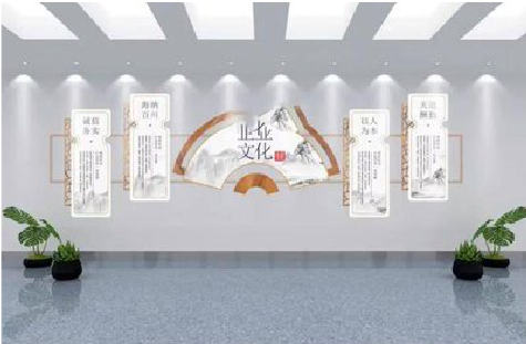 肥东企业文化墙设计的核心要素。