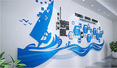 肥东海浪主题文化墙如何设计？