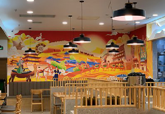 肥东商业空间彩绘介绍。