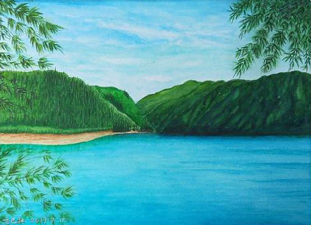 肥东在墙绘中，如何绘画绿水青山？