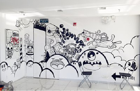 肥东手绘墙并非传统涂鸦。