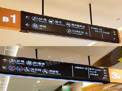 肥东如何通过商场标识牌引导客流分布？