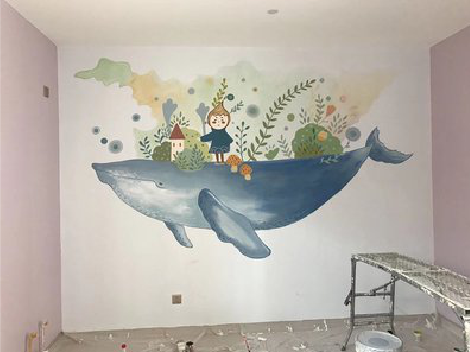 肥东手绘墙的特点及优势。